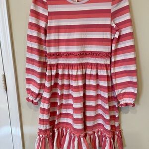 Matilda Jane Pink Striped Twirl Dress  Sz 12